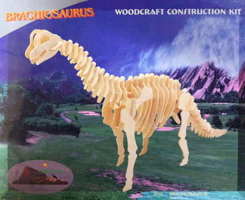 Brachiosaurus Dinosaur Woodcraft Construction Kit Case Pack 15