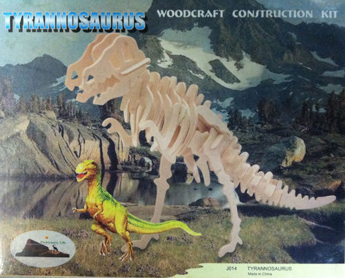 Tyrannosaurus Dinosaur Woodcraft Construction Kit Case Pack 30