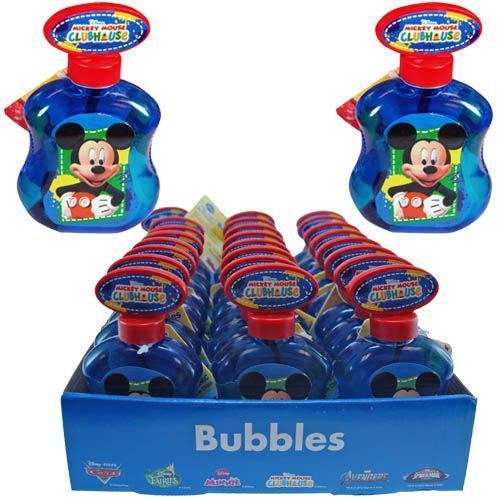 Disney Mickey Mouse 5Oz Bubble Bottles 12x9.75"" Case Pack 24