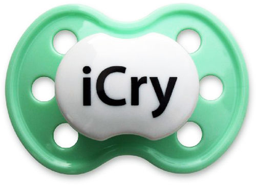 BooginHead iCry Light Green Pacifier