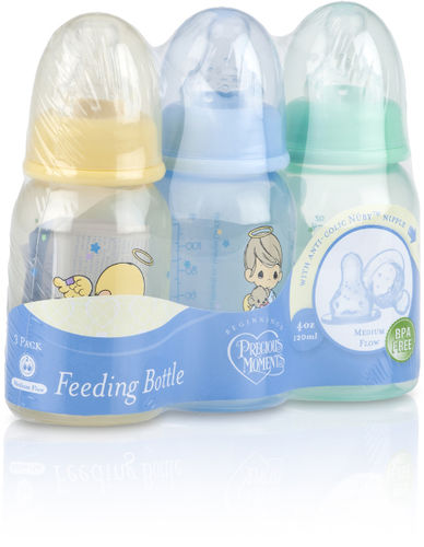 3-Pack 4oz. Round Tinted Printed Bottle Case Pack 48