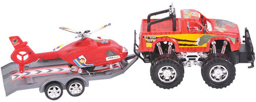 7.5""Dino Off-Road Truck W/Helcopter