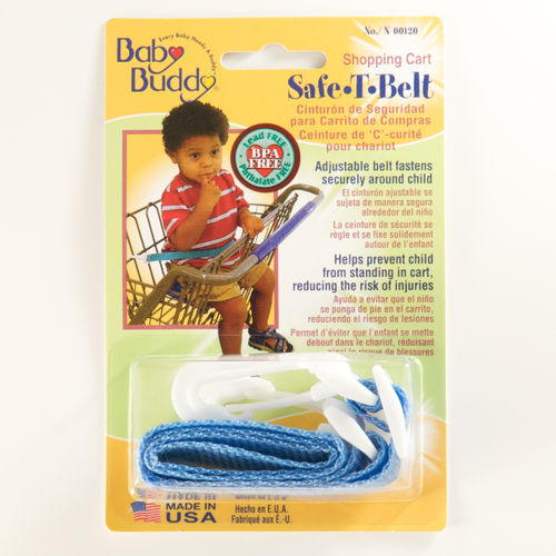 Shopping Cart Safety Belt Blue Case Pack 6