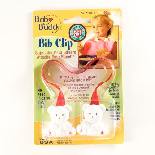 Bib Clip Red Case Pack 18