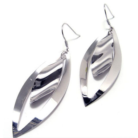 Sleek Designed 925 Sterling Earrings Woman's Silver Jewelry