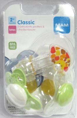 Mam 2Mth+ Classic Latex Pacifier Case Pack 20