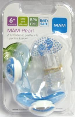 Mam 6Mth+ Pearl Sili Pacifier Case Pack 20