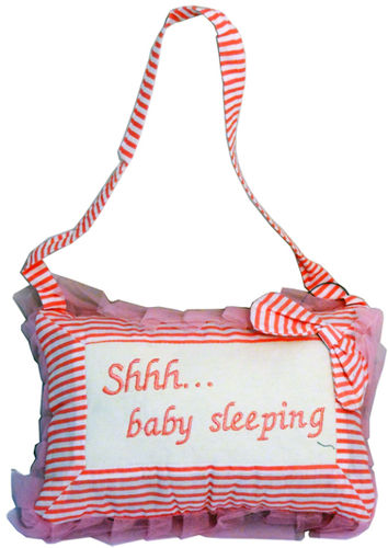 Shhh...Baby Sleeping Hangin Decorative Pink Pillow Case Pack 12
