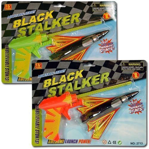 Black Stalker Plane Launcher Case Pack 72