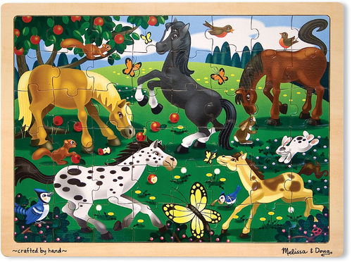 Frolicking Horses Jigsaw Puzzle(48 pc)