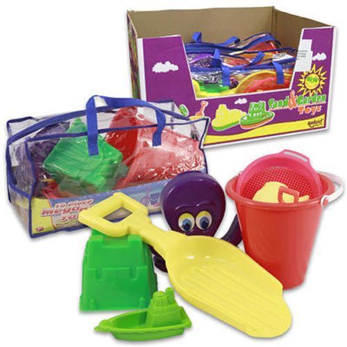 Sand Toys 10 Piece Mega Tote Case Pack 4