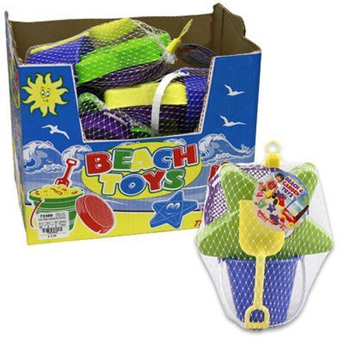 Sand Toys 4 Piece Bucket and Tools Case Pack 9