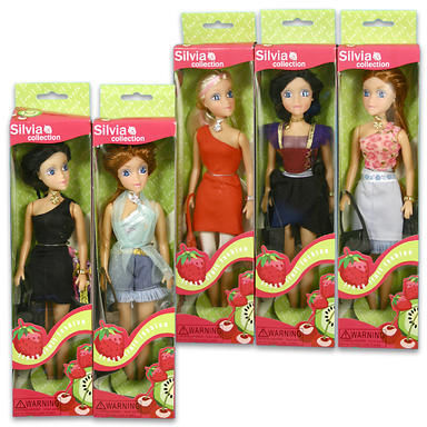 Silvia With Purse Doll 8 Assorted 11.5"" Case Pack 96
