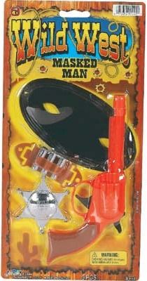 Wild West Masked Man 4Pc Case Pack 12