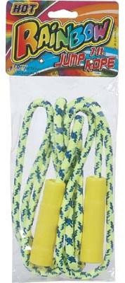 Rainbow Jump Rope 7 Ft Ast Case Pack 12