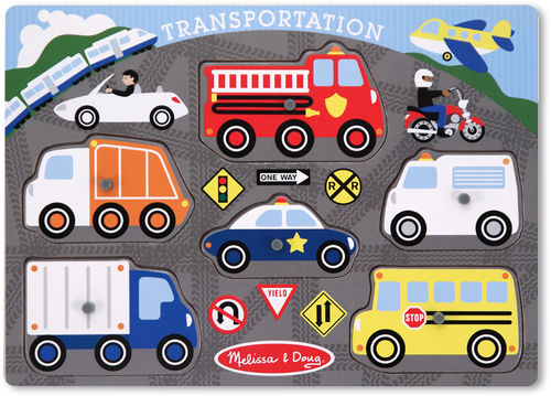Transportation Peg Puzzle
