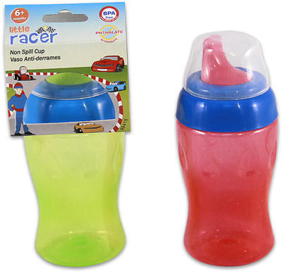 1Pc 10oz Baby Sipper Cup & Spout Racer Print Case Pack 24
