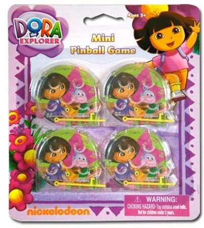 Dora The Explorer 7""x6""x.25"" 4Pk Mini Pinball Game Case Pack 24