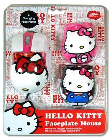 Sakar Hello Kitty 3 9""x7x2.50""?Faceplate Mouse Usb Case Pack 10
