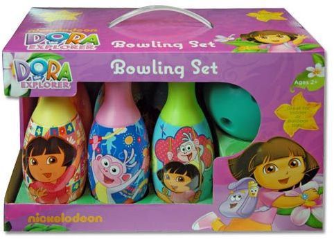 Dora The Explorer 6""x12.5""x8""?Bowling Set Game Case Pack 6