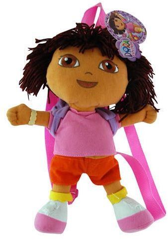 Dora The Explorer 12"" Plush Kids Backpack Case Pack 48