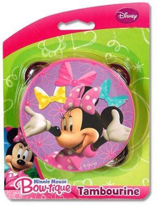 Disney Minnie Bowtique Toy Tambourine 7x5x1"" Case Pack 24