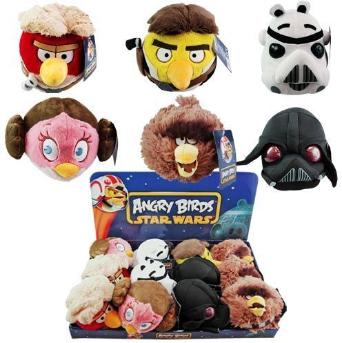 Angry Birds Star Wars 5"" Plush Wave 1 6 Styles Case Pack 36
