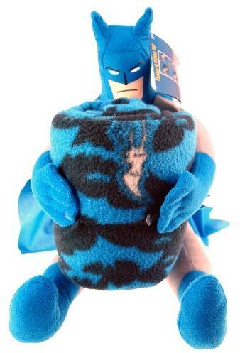 Batman 14""x9""x2.50""?Plush With Fleece Throw Case Pack 5