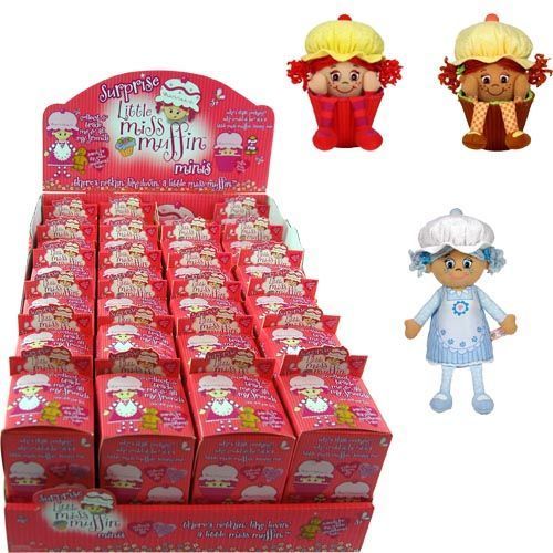 Lil Miss Muffins 4.25""x2""x2"" Mini Plush Doll Case Pack 24