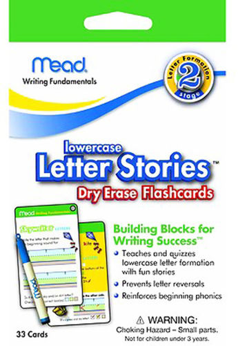 Mead Lowercase Letter Stories Dry Erase Flashcards Case Pack 24