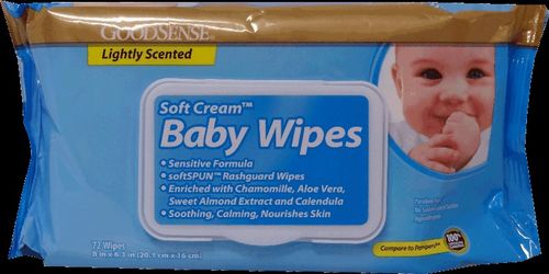 Good Sense Baby Wipes Scented 72ct- Soft Pack w/lid Case Pack 12