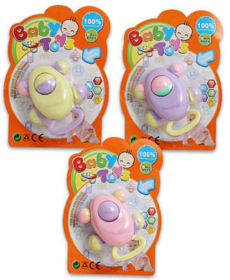 Baby Rattle 4"""" Car Shaped 3 Colors Case Pack 36