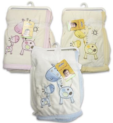 Giraffe Baby Infant Blanket 30x40 Case Pack 24