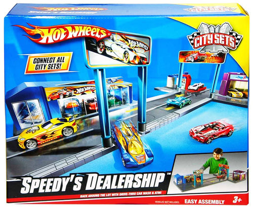 Hot Wheels City Sets Speedy's Dealership Play Set Case Pack 2