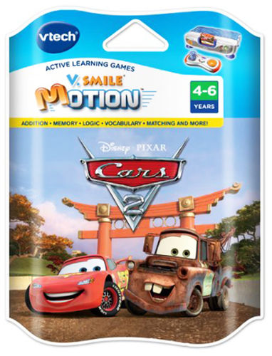 Vtech Disney Pixar Cars 2 V.Smile Motion Game Case Pack 4