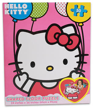 50Pc Hello Kitty Floor Puzzle 24X36"""" Case Pack 6