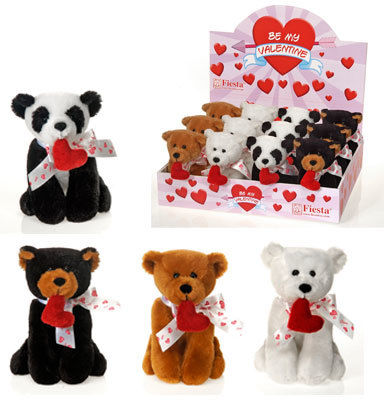 6.5"" 4 Asst. Bb Animals W/Heart In Case Pack 24