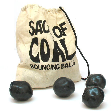 Coal Shaped Bouncing Balls Case Pack 5