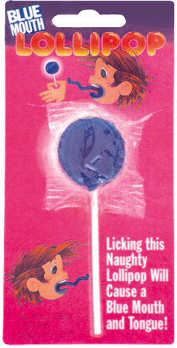 Trick Lollipop- Blue Mouth Case Pack 5