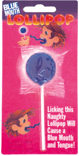Trick Lollipop- Blue Mouth Case Pack 5