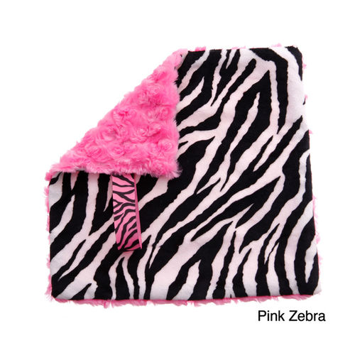 BB Emerald Soft Newborn Toddler Boy Girl Baby Paci&#64257;er Security Travel Blanket Pink Zebra