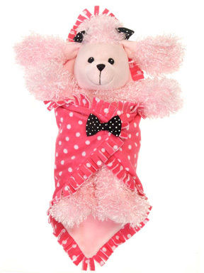Blanket Babies- 11"" Pink Poodle In Case Pack 12