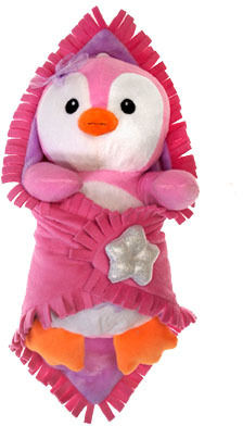 Blanket Babies - 11"" Pink Tutu Penguin Case Pack 12