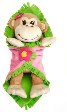 Blanket Babies - 11"" Girl Monkey In Case Pack 12
