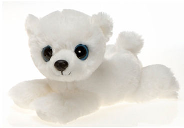 9"" Big Eye Laydown Beanie Polar Bear Case Pack 24