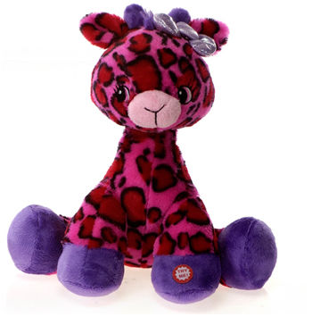 9"" Pink Giraffe With Sound Case Pack 12