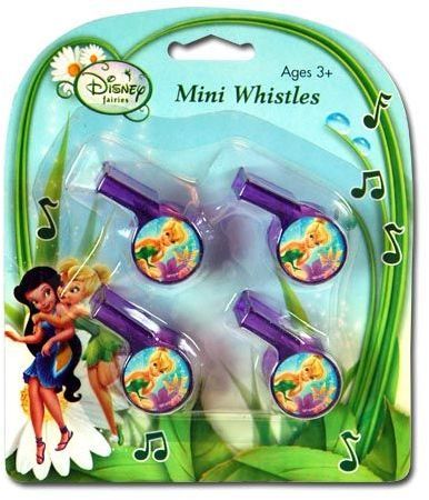Disney Fairies 4Pk Mini Toy Whistle Case Pack 24