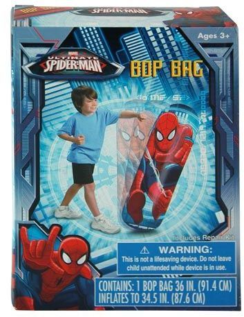 Spiderman Bop Bag Inflatable Glove Case Pack 6