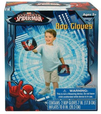 Spiderman 2Pk Punching Bop Glove Inflatable Case Pack 12