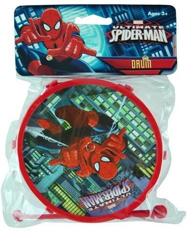 Spiderman Kids 4"" Toy Drum Case Pack 24